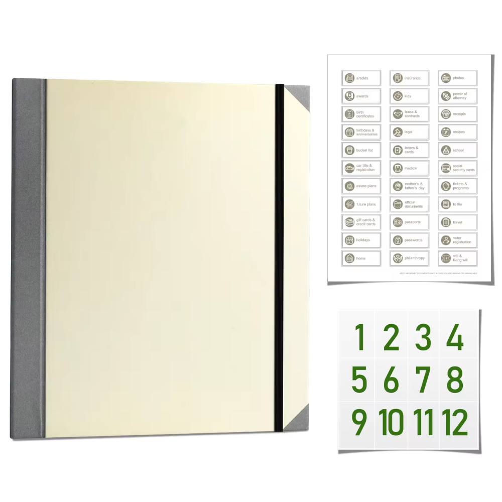 The Life Book Document Organizer - Complete Organization System + 4 FREE Bonuses