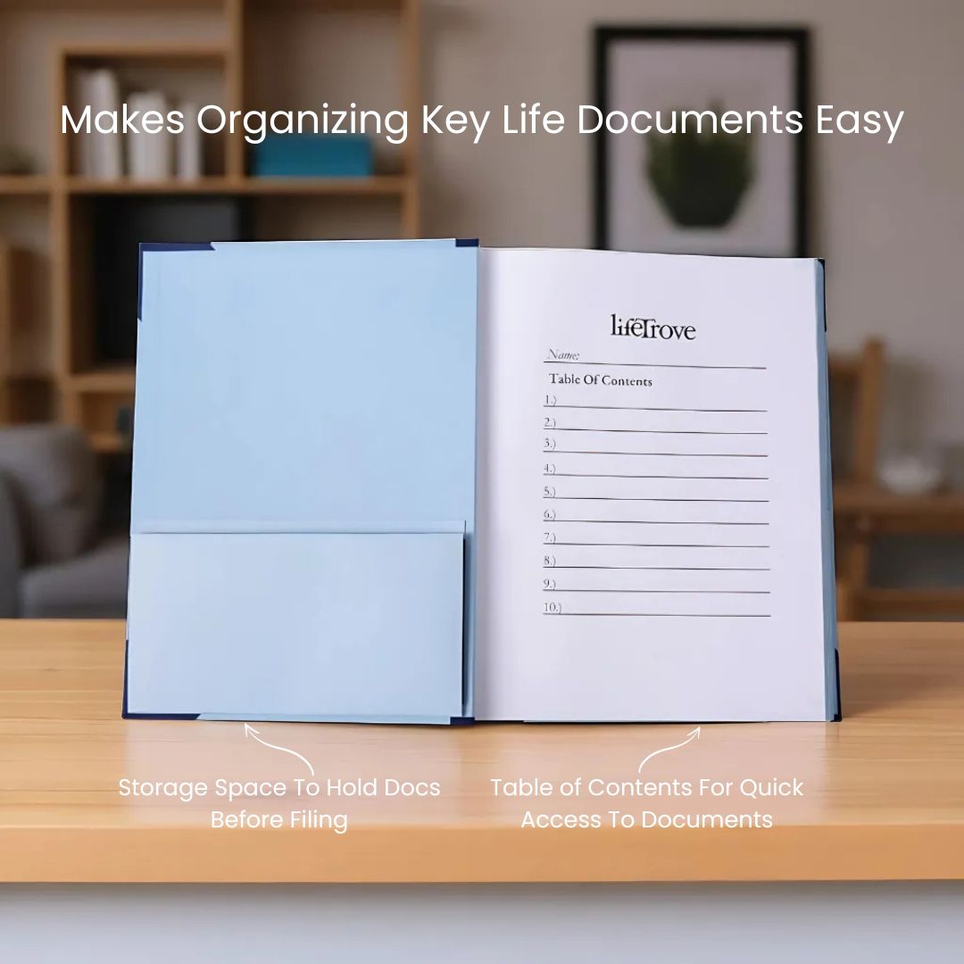 The Life Book Document Organizer - Binder For Important Documents