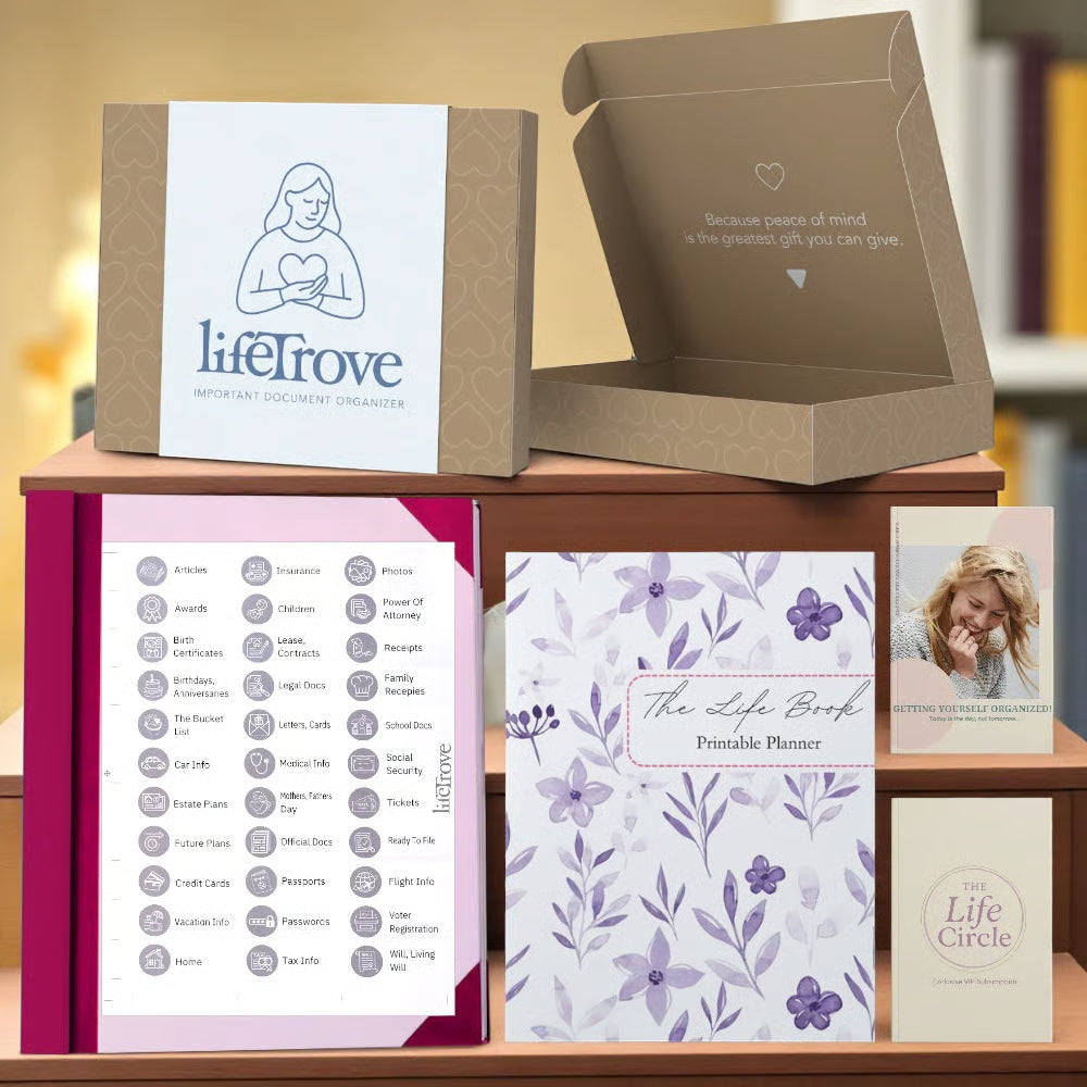 The Life Book Document Organizer - Complete Organization System + 4 FREE Bonuses