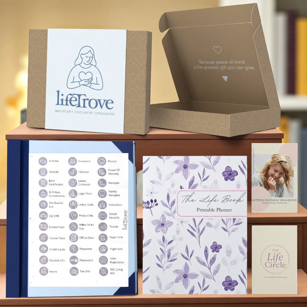The Life Book Document Organizer - Complete Organization System + 4 FREE Bonuses