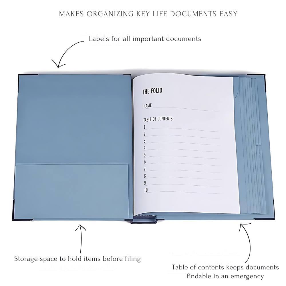 Label Organizer Paper.pdf The Life Book Document Organizer - Binder For Important Documents ...
