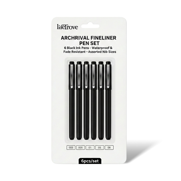 Endura Ink Pro 6pc Pen Set - Archival, Waterproof Ink