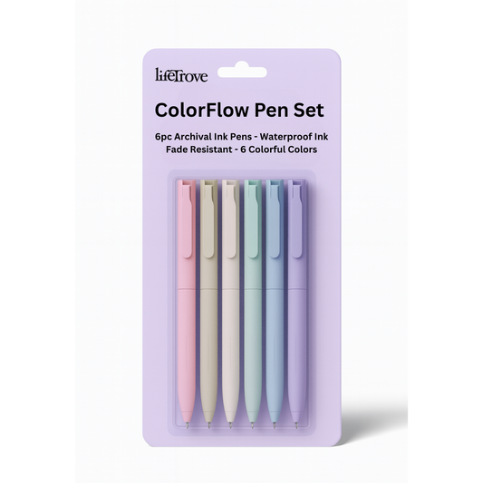 ColorFlow 6pc Gel Pen Set